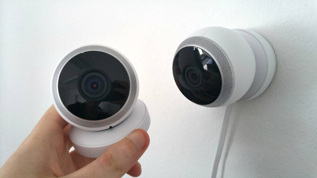 Two surveillance cameras