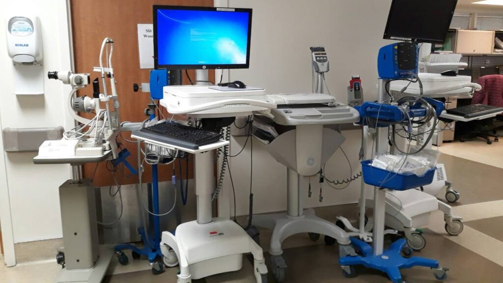 Various devices used in a hospital 