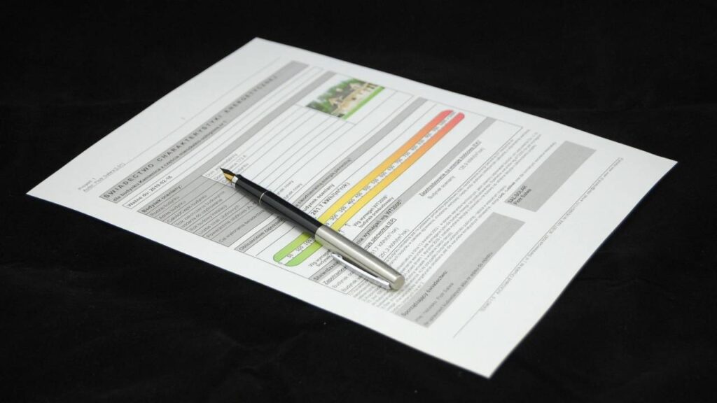 A certification document on a black background